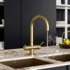 Carysil Milla Brushed Brass 4 in 1 Instant Hot Water Tap