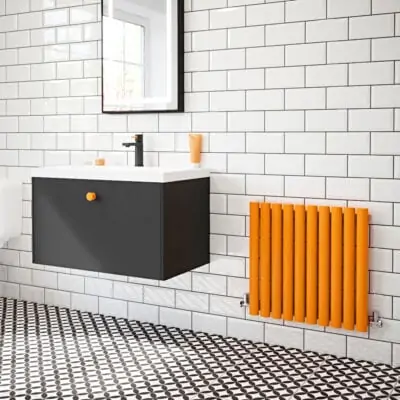 Carysil Vibrance Radiator 10 Panels Orange