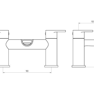 Spa Basin Mixer, Bath Filler Mixer and Concealed Twin Thermostatic Shower Set Bundle -NP - Image 4