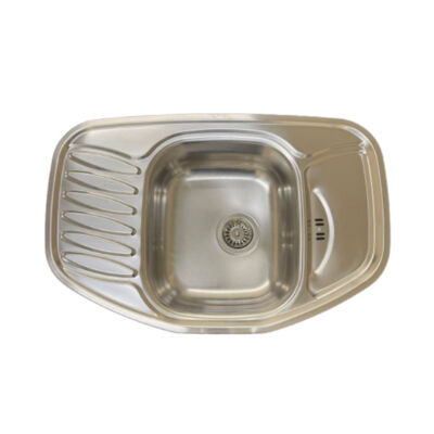 Compact Stainless Steel Sink Complete with Waste Kit