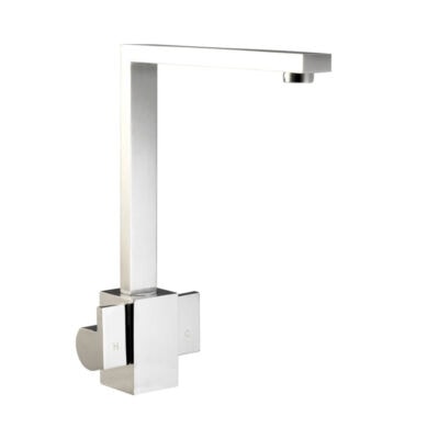 Qube Twin Lever Kitchen Mixer - Chrome