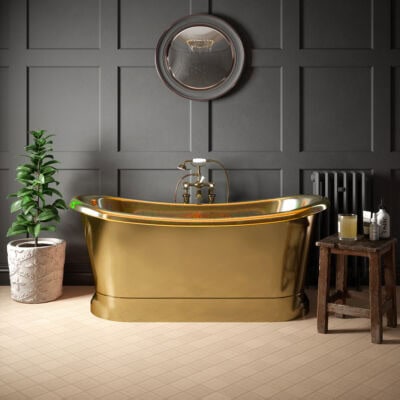 Traditional Brass Freestanding Bath 1650mm x 750mm