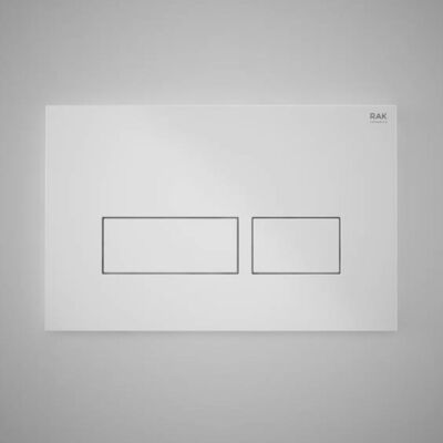 RAK Ceramics Rectangular Flush Plate - Gloss White