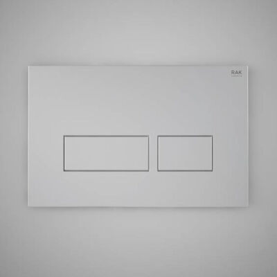 RAK Ceramics Rectangular Flush Plate - Brushed Chrome