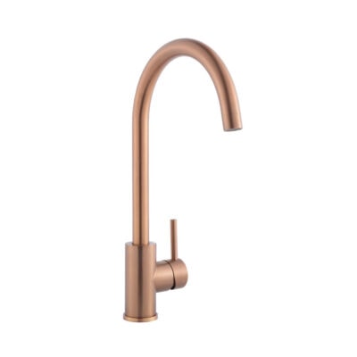 Single Lever Kitchen Mixer – Brushed Copper