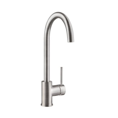 Single Lever Kitchen Mixer – Brushed Steel