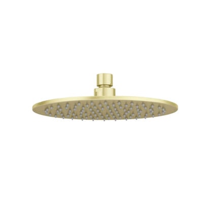 250mm Round Brushed Brass Shower Head