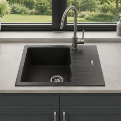 Turin Granite Compact Inset Single Bowl & Short Drainer