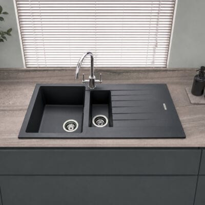 Turin Granite Compact Inset 1.5 Bowl & Drainer