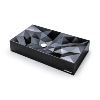 Sternhagen Kristall Large Sani Quartz Countertop Basin - Black
