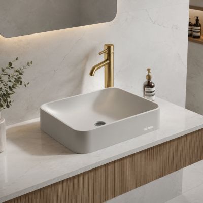 Sternhagen Seerose Sani Quartz Countertop Basin – White - Image 3